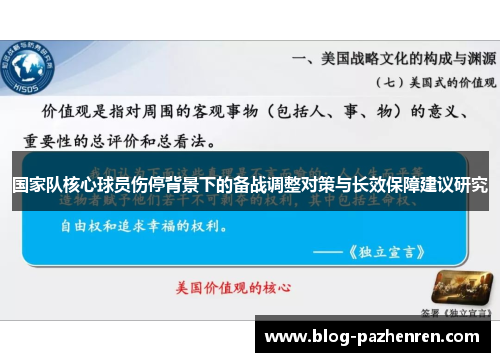 国家队核心球员伤停背景下的备战调整对策与长效保障建议研究 国家队核心球员伤停背景下的备战调整对策与长效保障建议研究